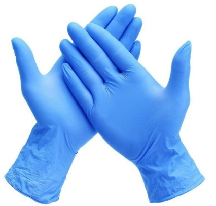 Supreme Nitrile Blue Exam Glove PF Textured-Large